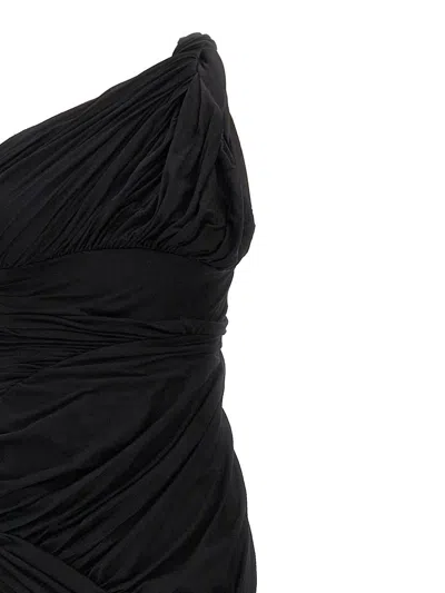 Shop Rick Owens 'lido Draped' Maxi Dress In Black
