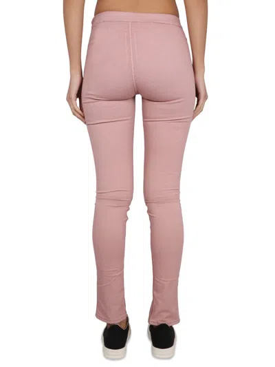Rick Owens Drkshdw Denim Leggings In Pink