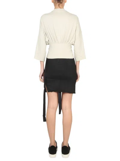 Shop Rick Owens Drkshdw Tommy Cropped Top In Ivory