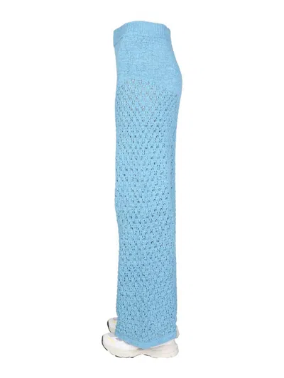 Shop Rotate Birger Christensen Rotate "calla" Trousers In Baby Blue