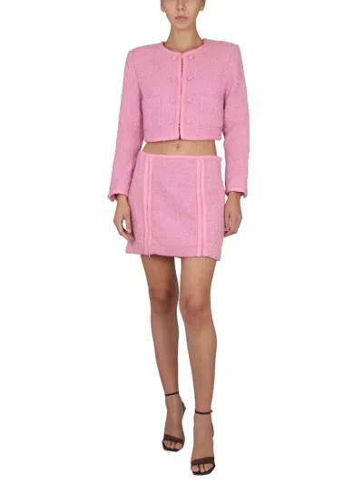 Shop Rotate Birger Christensen Rotate "lina" Skirt In Pink