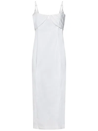 Shop Rotate Birger Christensen Midi Dress In White