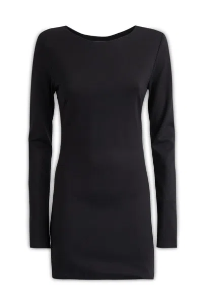 Shop Rotate Birger Christensen Rotate Mini Dress In Black