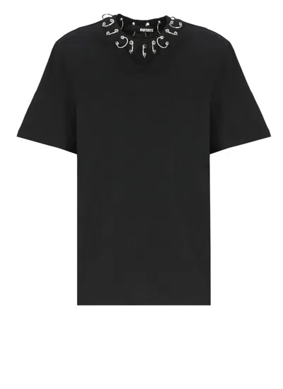 Shop Rotate Birger Christensen Rotate T-shirts And Polos Black