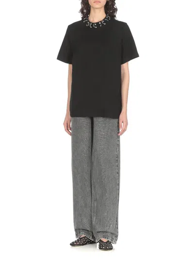 Shop Rotate Birger Christensen Rotate T-shirts And Polos Black