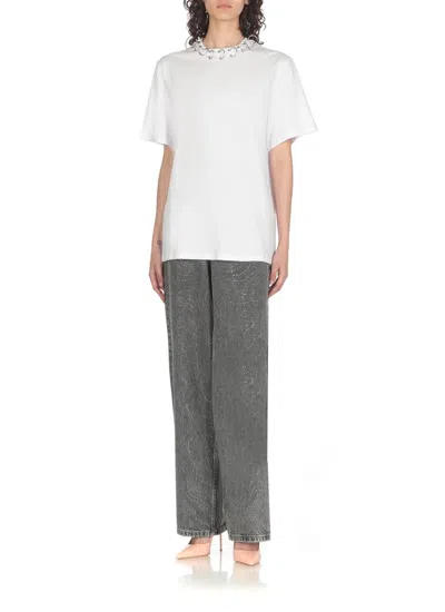 Shop Rotate Birger Christensen Rotate T-shirts And Polos White