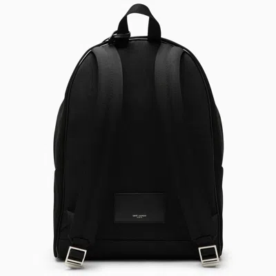 Shop Saint Laurent City Backpack With Embroidery And Trim In Black