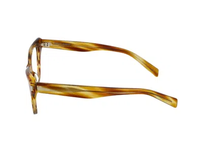 Shop Saint Laurent Eyeglasses In Havana Havana Transparent