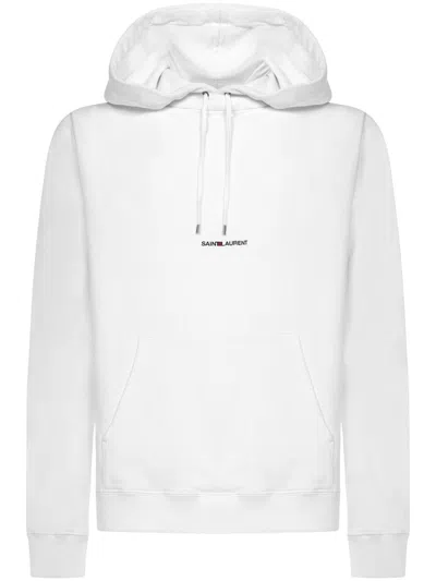 Shop Saint Laurent Sweatshirt In White