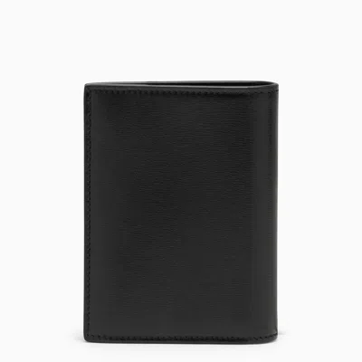 Shop Saint Laurent Tiny Cassandre Card Case In Black