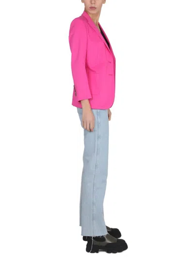 Saulina Adelaide Button Jacket In Fuchsia