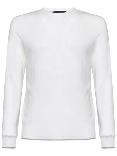 Shop Sease Whole Round Summer Sweater In White