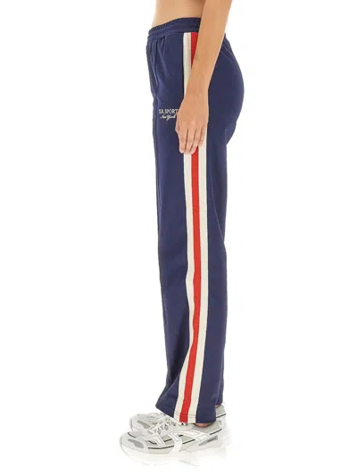 Shop Sporty And Rich Sporty & Rich Sr Sport Pants Unisex In Blue