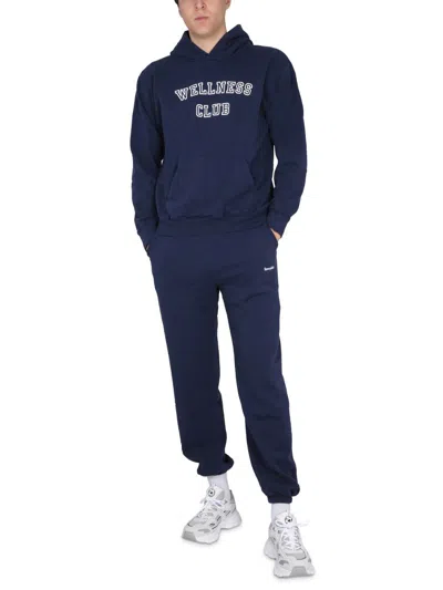 Shop Sporty And Rich Sporty & Rich Sweatshirt With Logo Unisex In Blue