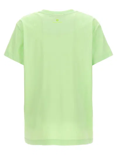 Shop Stella Mccartney 'iconic Mini Heart' T-shirt In Green