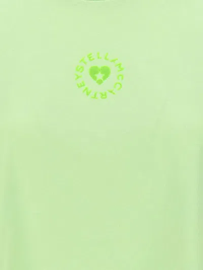 Shop Stella Mccartney 'iconic Mini Heart' T-shirt In Green