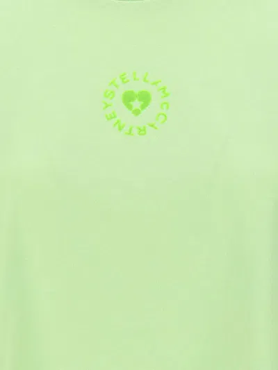 Stella Mccartney 'heart Mini Icon' T-shirt In Green