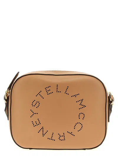 Shop Stella Mccartney 'mini Camera Bag' Crossbody Bag In Beige