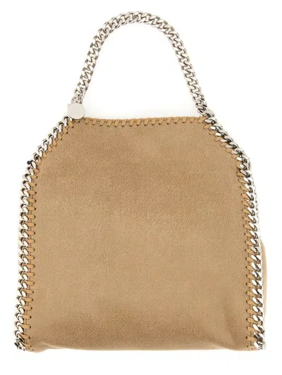 Shop Stella Mccartney 'mini Falabella' Handbag In Beige