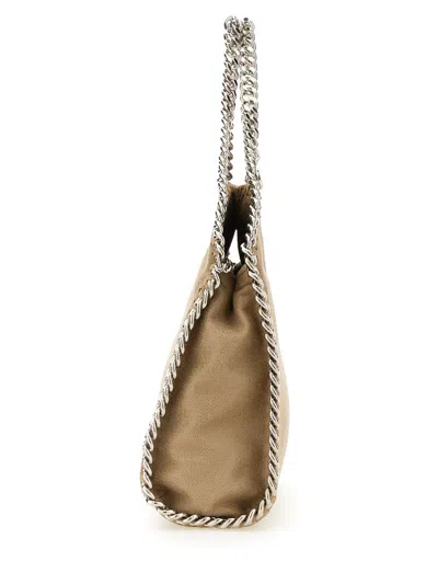 Shop Stella Mccartney 'mini Falabella' Handbag In Beige