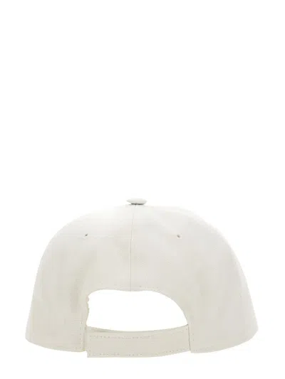 Shop Stella Mccartney Baseball Hat With Logo Embroidery In White