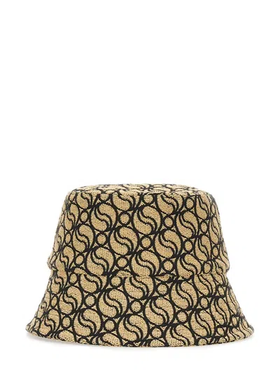 Shop Stella Mccartney Bucket Hat With Logo In Multicolour