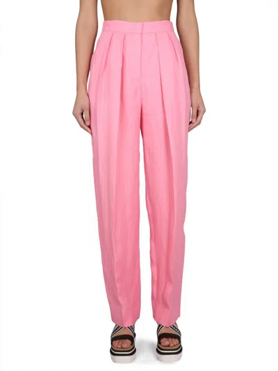 Shop Stella Mccartney Carrot Fit Pants In Pink