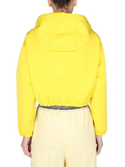 Shop Stella Mccartney Cropped Jacket In Yellow