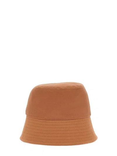 Shop Stella Mccartney Double Face Bucket Hat In Beige