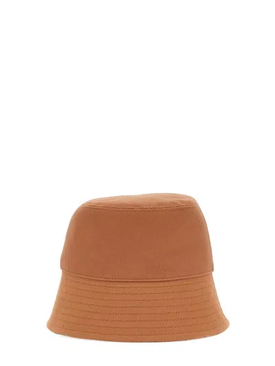 Shop Stella Mccartney Double Face Bucket Hat In Beige