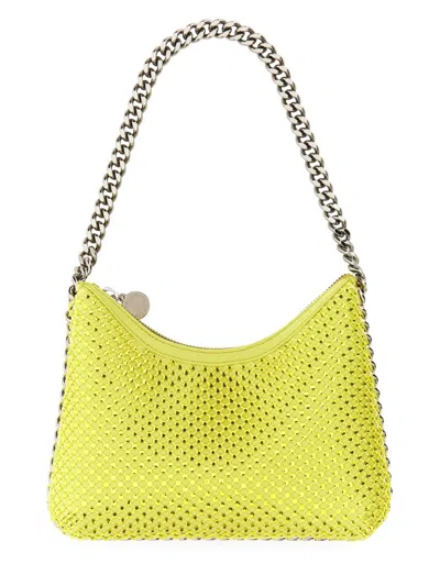 Shop Stella Mccartney Falabella Mini Shoulder Bag In Yellow