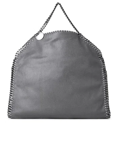 Shop Stella Mccartney Grey Polyester 3 Chain Falabella Bag