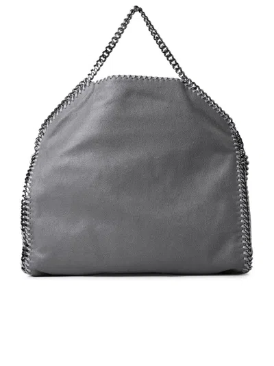 Shop Stella Mccartney Grey Polyester 3 Chain Falabella Bag