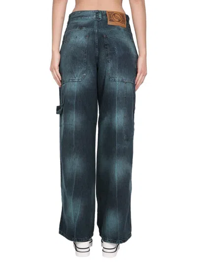 Shop Stella Mccartney Jeans Workwear In Green