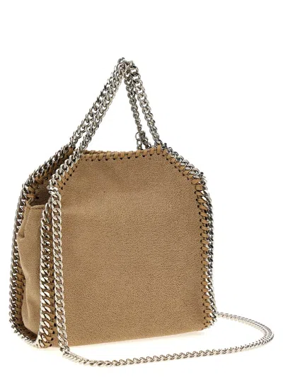 Shop Stella Mccartney Micro 'falabella' Handbag In Beige
