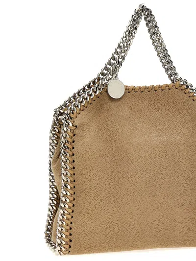 Shop Stella Mccartney Micro 'falabella' Handbag In Beige
