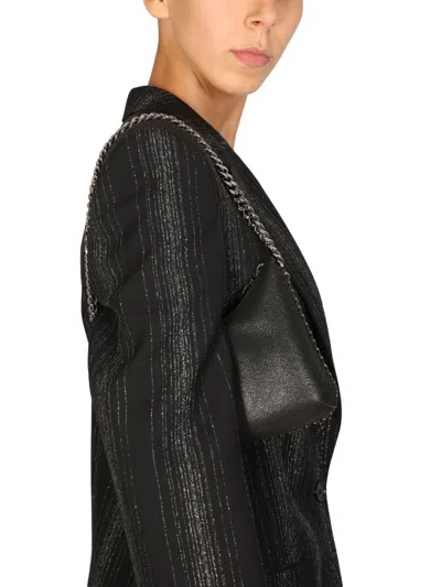 Shop Stella Mccartney Striped Tailored Jacket In Black