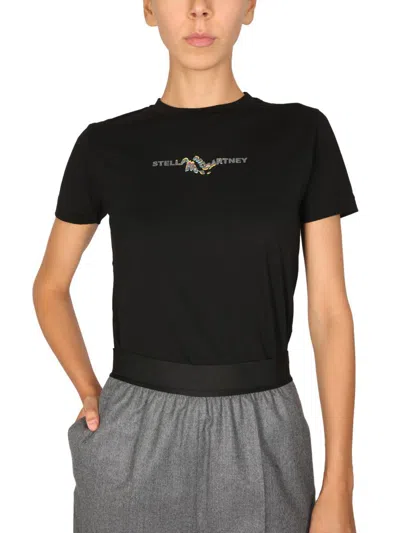 Shop Stella Mccartney T-shirt "glitch" In Black