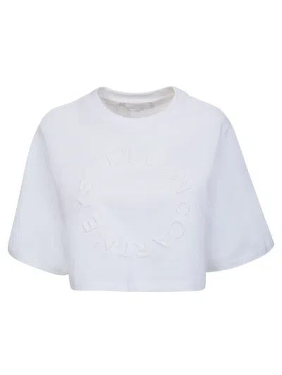 Shop Stella Mccartney Cropped T-shirt In White