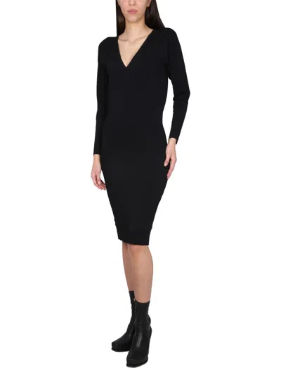 Shop Stella Mccartney V-neck Dress In Black