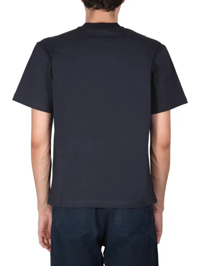 Shop Sunnei Crewneck T-shirt Unisex In Blue