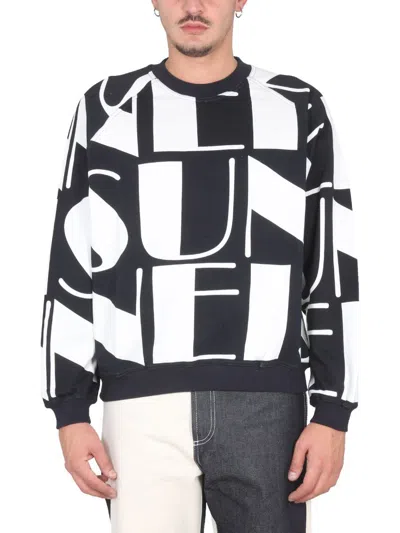 Shop Sunnei Felpa Con Logo  Unisex In Multicolour