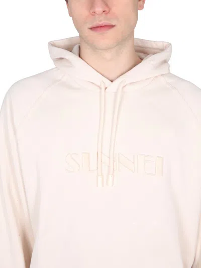 Sunnei Hoodie In Beige