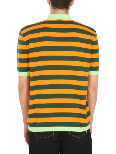 Shop Sunnei Knitted Polo In Multicolour