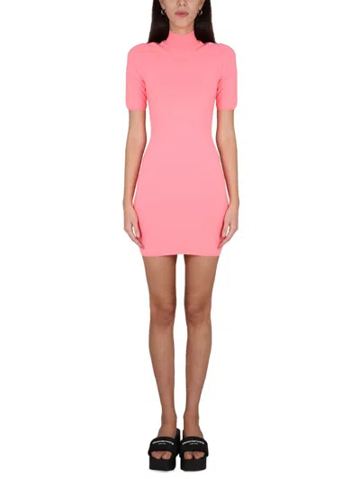 Shop Alexander Wang T T By Urtleneck Dress In Pink