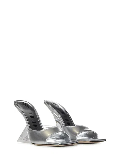 Shop Attico The  ''cheope'' Sandals In Silver