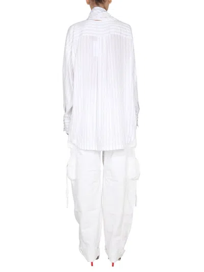 Shop Attico The  Bonnie Shirt In White