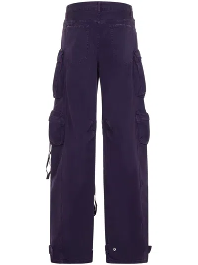 Shop Attico The  'fern' Jeans In Purple