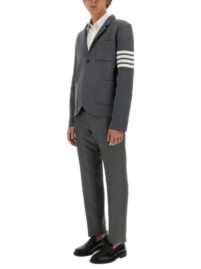 Shop Thom Browne Low-waist Trousers In Grey