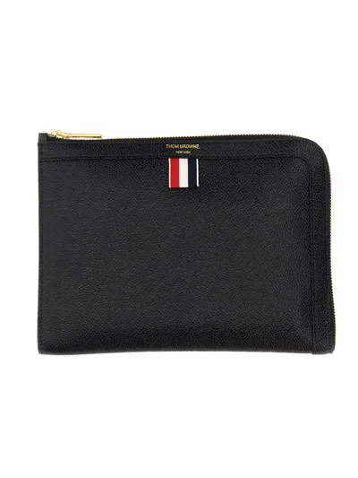 Shop Thom Browne Small Document Holder In Black